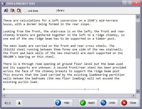 Text page editor